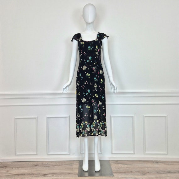 Moschino cheap and chic long dress with floral print