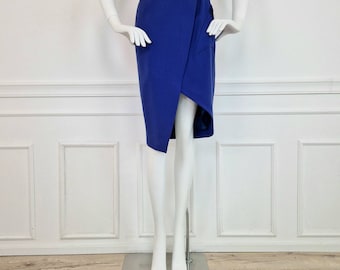 Thierry Mugler skirt vintage electric blue