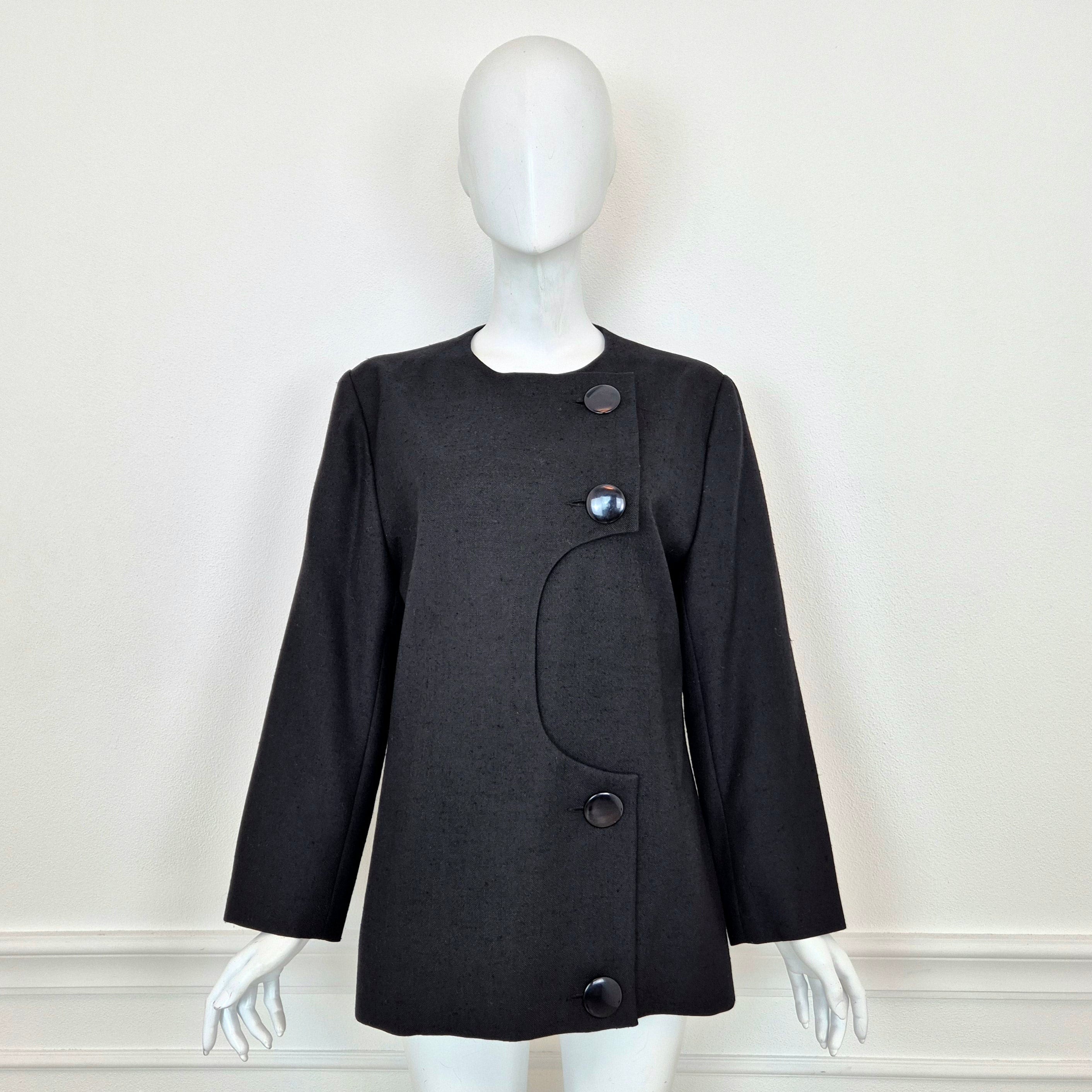 Pierre Cardin | Black space age jacket