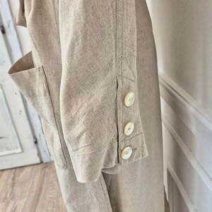 Free People | Abrigo largo beige con botones de nácar imagen 6