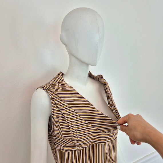 Miu Miu | Striped Cotton Dress (Spring 2004) - image 9