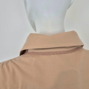 Courreges | Vintage beige wool double-collar shirt image 7