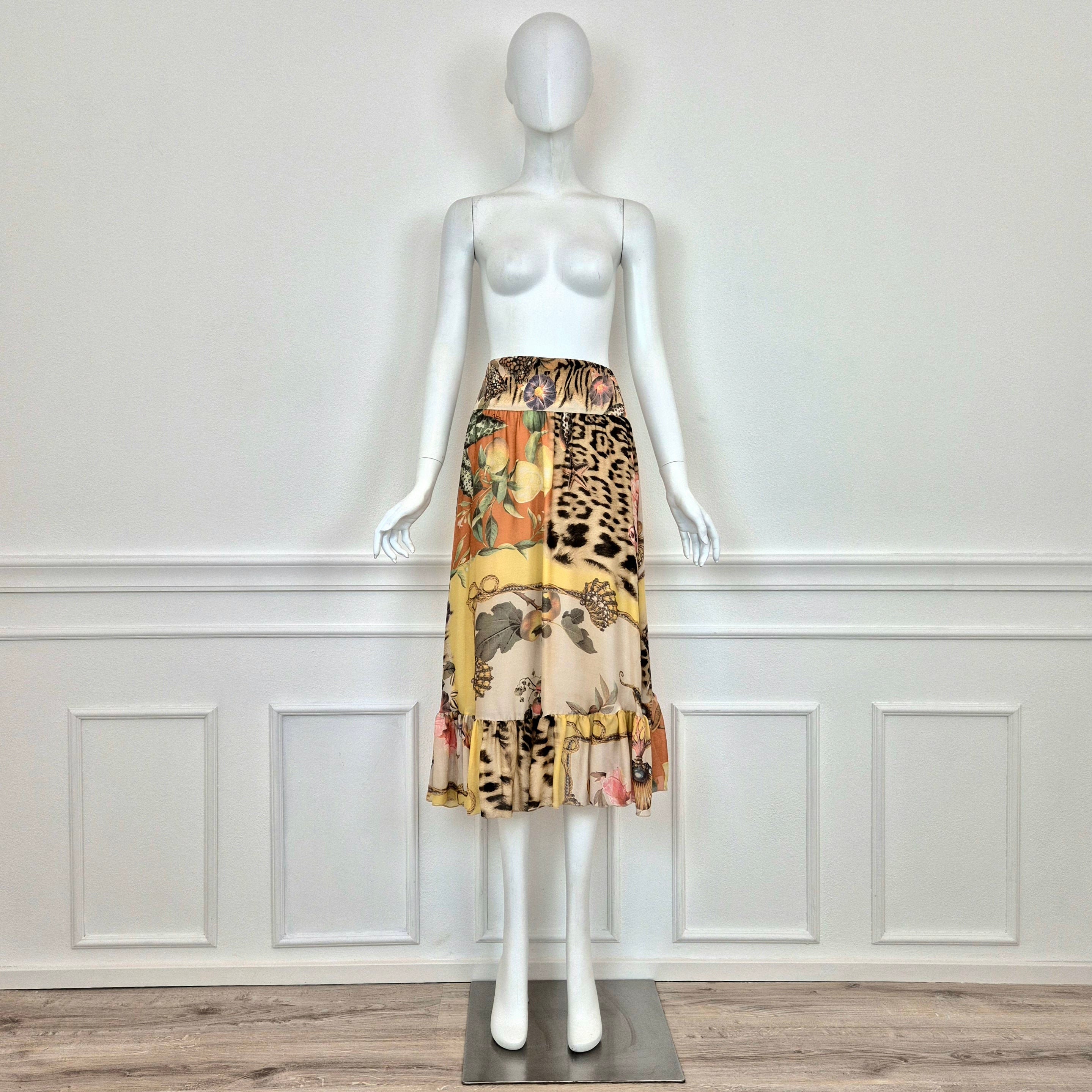 Roberto Cavalli ロベルト カヴァリ シルクスカートS Roberto Cavalli | Silk Skirt SS 2005 - Etsy