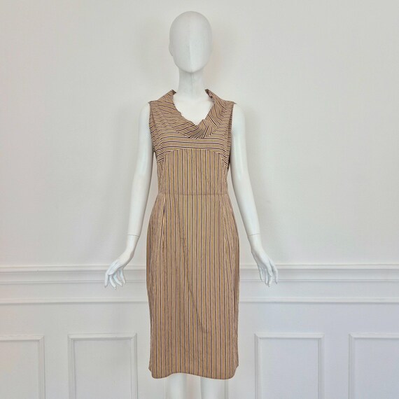 Miu Miu | Striped Cotton Dress (Spring 2004) - image 2