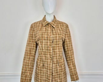 Romeo Gigli | Chaqueta de algodón a cuadros