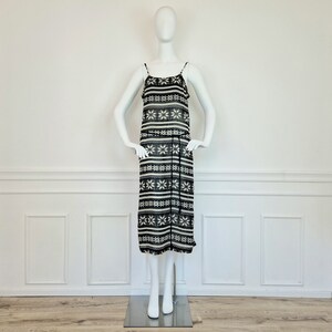 Comme des Garçons dress with black and white pattern image 6
