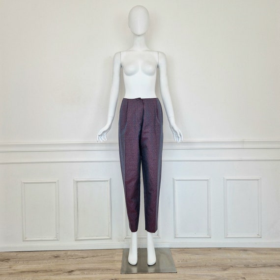 Romeo Gigli, Romeo Gigli | Pantaloni vintage blu-viola
