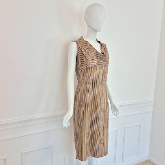 Miu Miu | Striped Cotton Dress (Spring 2004) - image 6