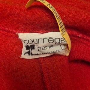 Courrēges | Vintage Red Coat image 10