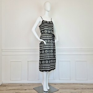 Comme des Garçons dress with black and white pattern image 2