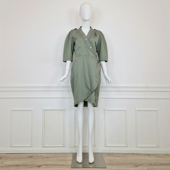 Thierry Mugler | Sage Green Vintage Dress - Etsy Ireland Thierry Mugler | Sage Green Vintage Dress - Etsy Ireland