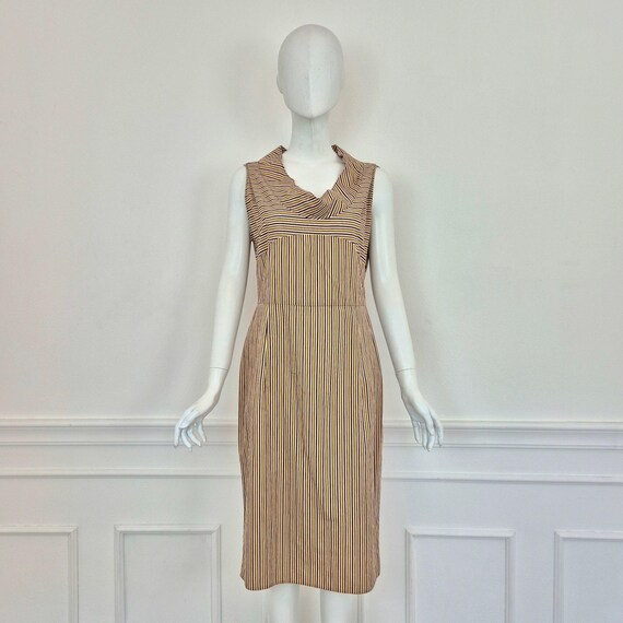 Miu Miu | Striped Cotton Dress (Spring 2004) - image 3