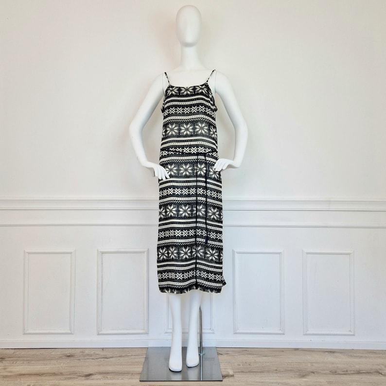 Comme des Garçons dress with black and white pattern image 1