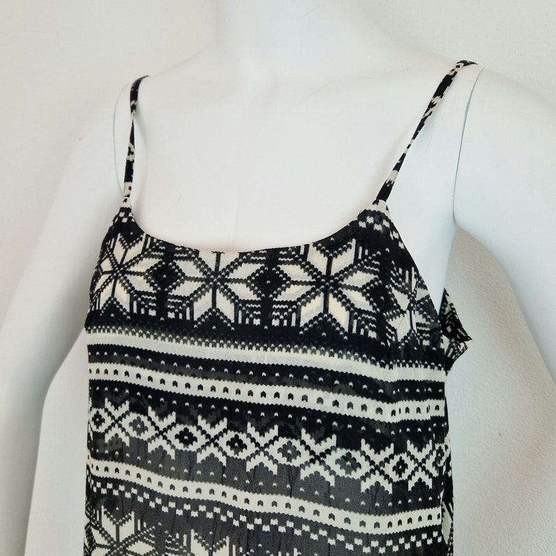 Comme des Garçons dress with black and white pattern image 4