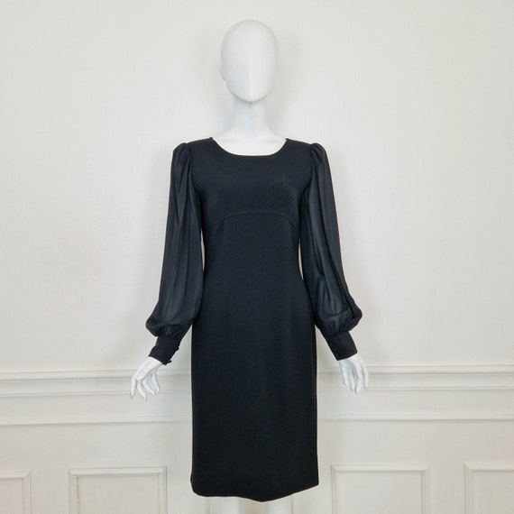 valentino short black dress Valentino Short Crepe Couture Dress With Feathers Woman Black 38