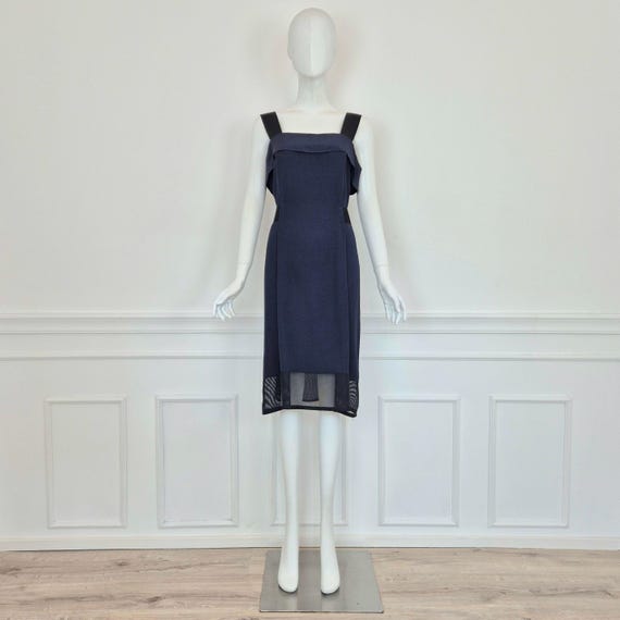 Issey Miyake | Blue Dress With Elastic Waistband - Etsy Ireland Issey Miyake | Blue Dress With Elastic Waistband - Etsy Ireland
