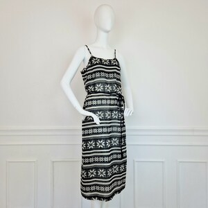 Comme des Garçons dress with black and white pattern image 10