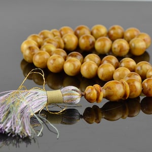 Amber rosary, Baltic amber rosary, Amber tesbih, Prayer rosary, Rosaries, Rosary with amber, 11mm
