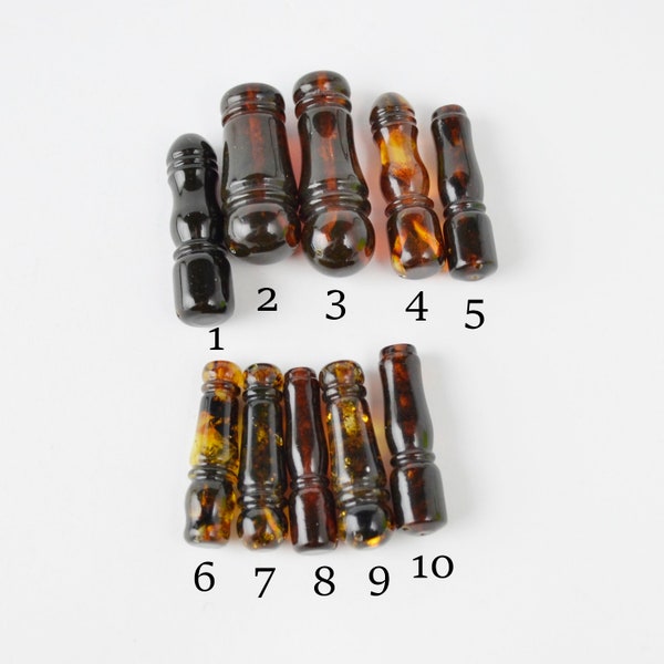 Amber Minarets, Islamic prayer beads, Minarets for rosary, Minarets, Tesbih misbaha, Baltic amber rosary minarets