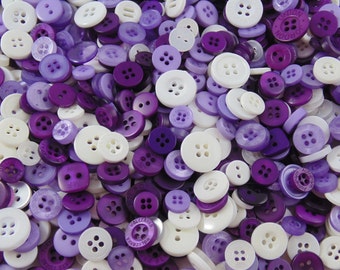 Bluebell Mix Small Mixed Buttons - Bulk/Job Lot/Scrapbooking/Card Making/Crafting