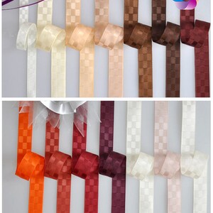 100 yards, dobby lint, 21 kleuren beschikbaar, 4 breedtes beschikbaar: 3/8&quot;(9 mm), 5/8&#39;&#39;(16 mm), 1&quot;(25 mm), 1,5&#39;&#39; (38 mm) voor cadeauverpakking