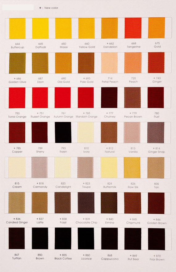 Old Gold Color Chart