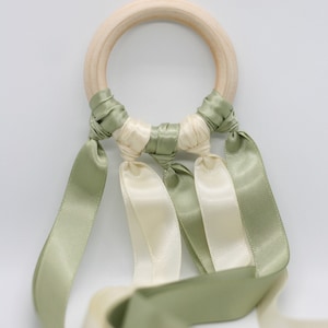 60cm Bänder Drachen Drachen regenbogen 60cm Luftschlangenring Spielzeug Zauberstäbe Tanzring Waldorf Spielzeug Holz Ring für Geschenk Geburtstag Kinder Mitbringsel