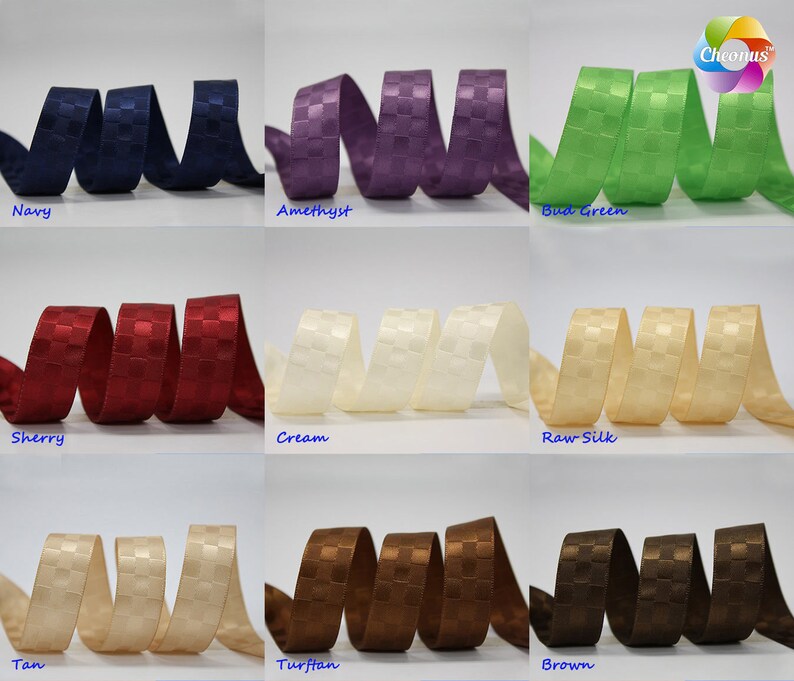 100 Yards, Dobby Ribbon, 21 Colors Available, 4 Widths Available: 3/8 ...
