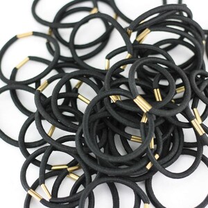 50PCS Elastics Hair Tie Headband Hair Strap with metal connector Ponytail holder for Hair Bows Accessory Hair Tie image 3