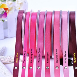 10 yards, 1.5&quot;, 38mm, 1.5 inch, Double faced Satin Ribbon, Red, satin for wedding