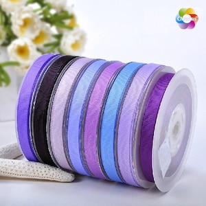 10 yards, 1/4&quot;, 3/8&quot;, 5/8&#39;&#39;, 3/4&#39;&#39;, 7/8&#39;&#39;, 1‘’, Grosgrain Ribbon Shadow Purple Grape Plum Ultra Viola Grappa Lt. Orchid Purple for wedding