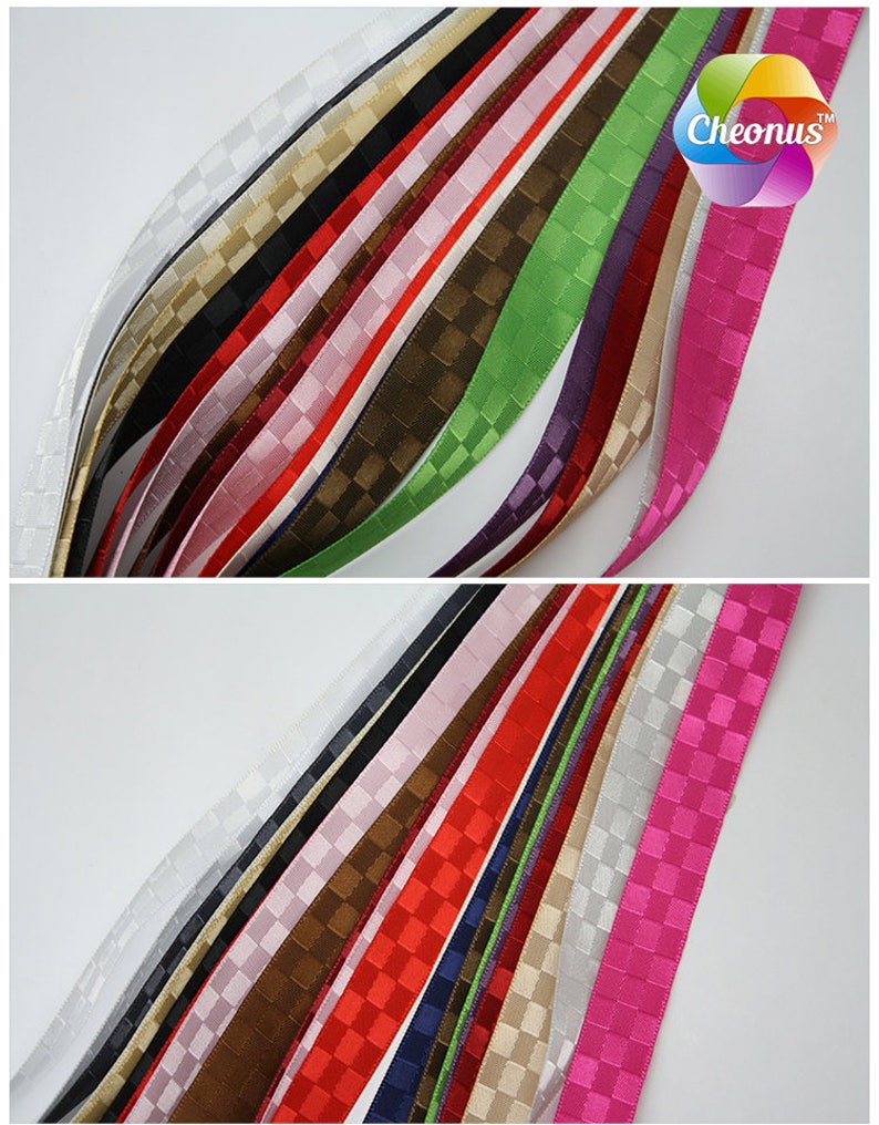 100 Yards, Dobby Ribbon, 21 Colors Available, 4 Widths Available: 3/8 ...