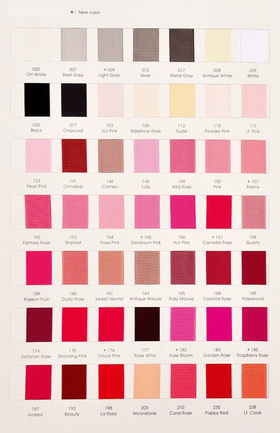 Offray Color Chart