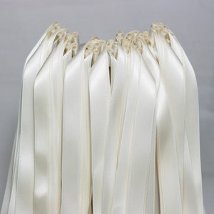 50PCS Ribbon Wands with triple ribbon Party Wand Streamers Ribbon sticks Magic fairy Wands for Wedding decors