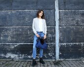 TO ORDER  Eco chique italian bag, antique damast and fur, 100% re/used materials bag,sustainable bag, Italian Dutch eco design. JJePa