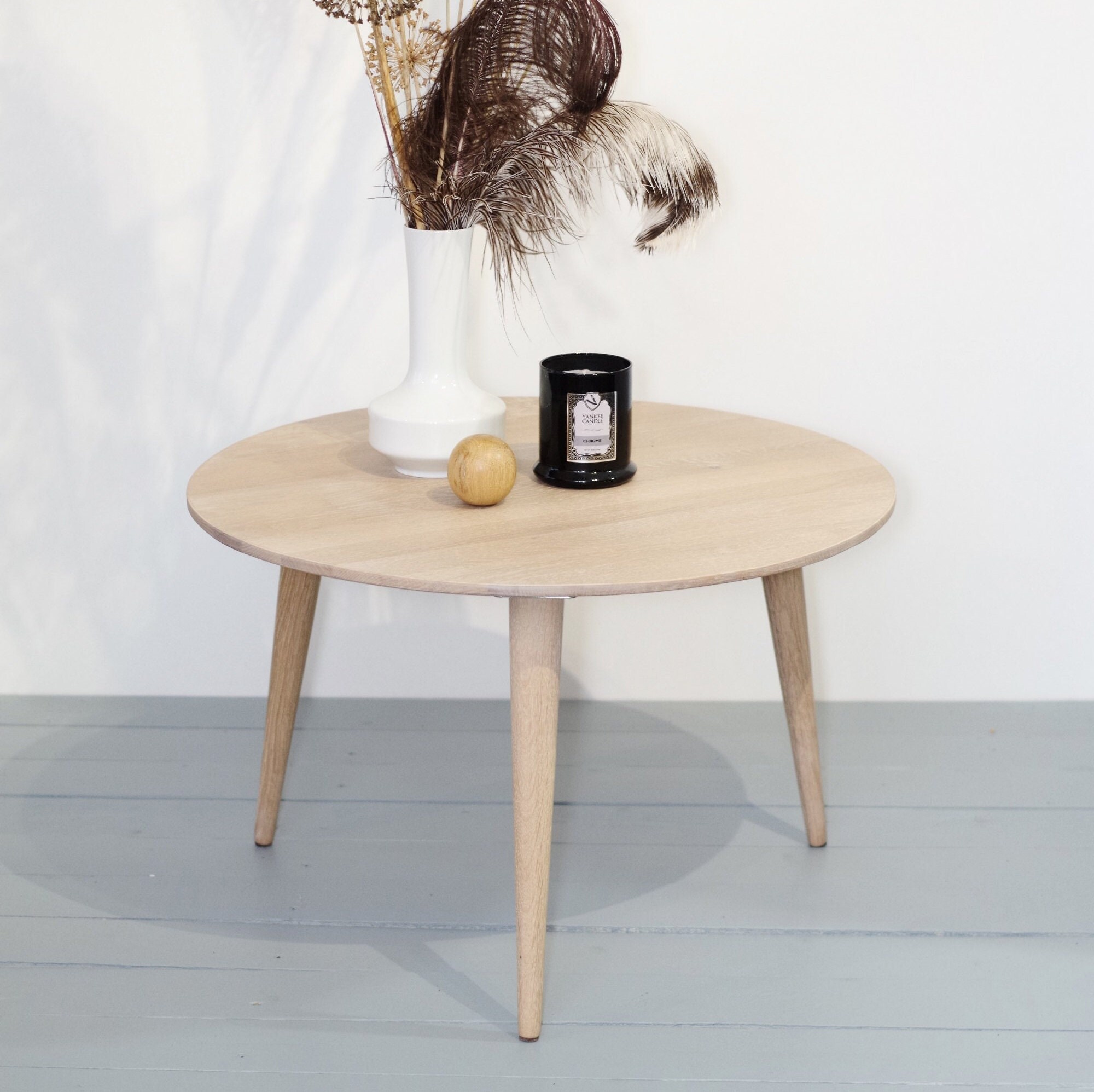 Table Basse Ronde | Table En Chêne