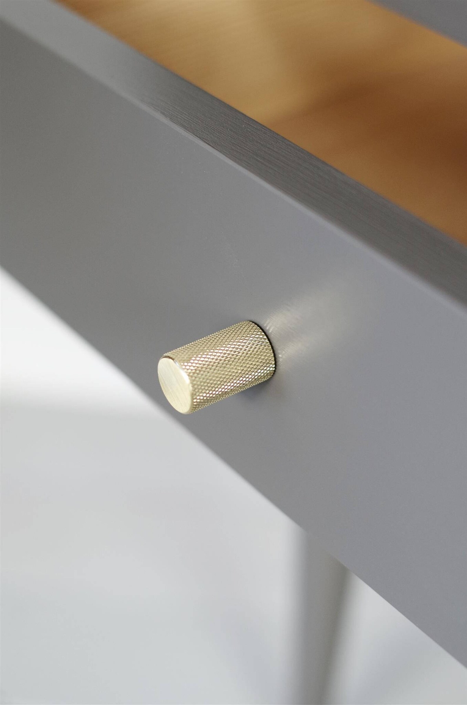 Grey solid oak nightstand Bedside table Bedroom furniture Etsy