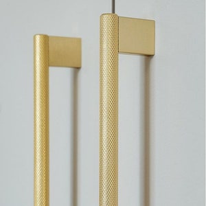 Very long Modern brass handle Wardrobe Door Handles Long | Etsy
