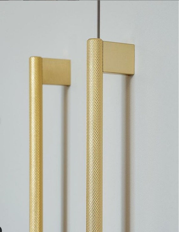 Very Long Modern Brass Handle Wardrobe Door Handles Long Knob