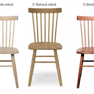 Set of two solid oak wooden chairs | Scandinavian design | Solid oak chair | dining chair | oak oiled chair | SCAND