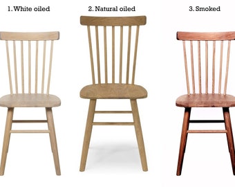 Set of two solid oak wooden chairs | Scandinavian design | Solid oak chair | dining chair | oak oiled chair | SCAND