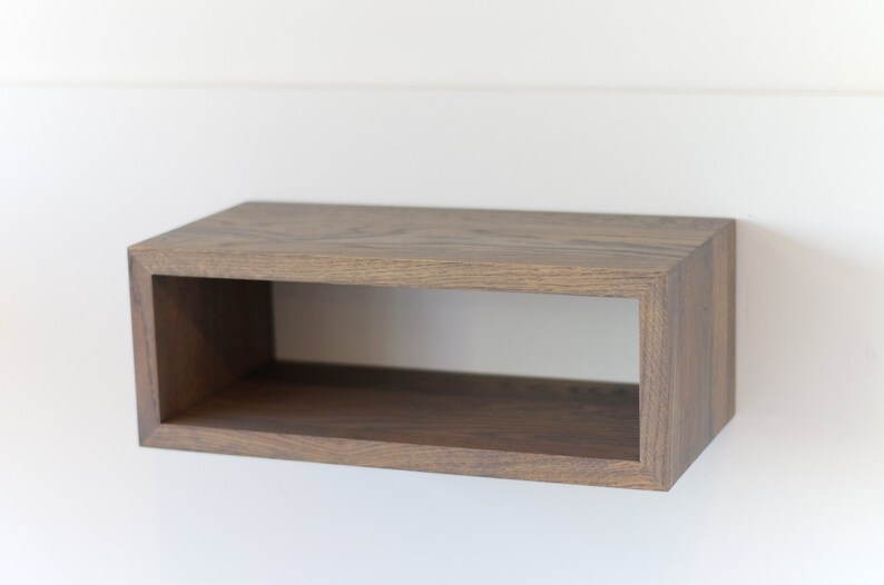 Solid Oak Wood Shelf Nursery Shelves Floating Nightstand Etsy Canada