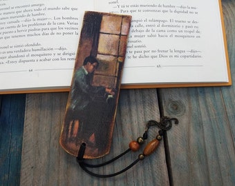 Wood musical musician pianist bookmark, Treble Clef Bookmark, Gift for musician, Jazz music art, Music teacher gift, Piano bookmark