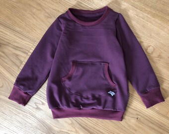 Children's sweatshirt, which grows with the child - uni basic pullover, choice of size, color choice