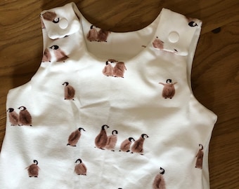 Baby romper penguins romper that grows with you