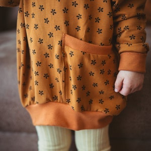 Sweatshirt with pocket children's baby growing sweater dress image 8