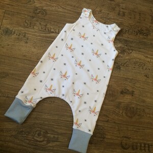 Baby romper unicorn cream that grows with you image 4