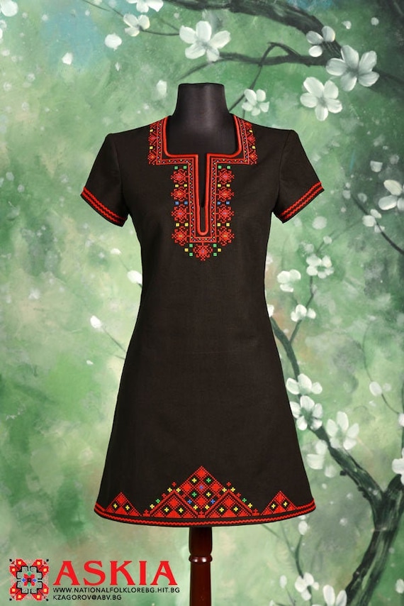 sachin and babi light blue dress Black Embroidered Shirt Dress