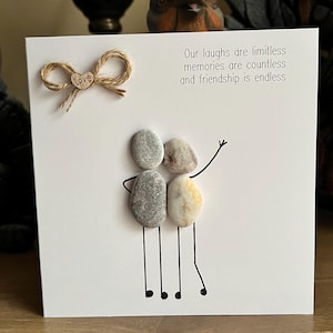 Pebble Art Endlose Freundschaft Bester Freund Geburtstag