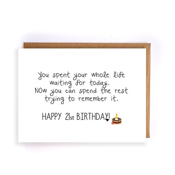funny 21st birthday for boyfriend greeting card gift ideas etsy